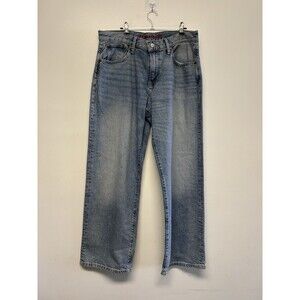 Lucky Brand Jeans Men 32x32 Blue Cotton Denim 287 Loose Medium Wash 5 Pocket